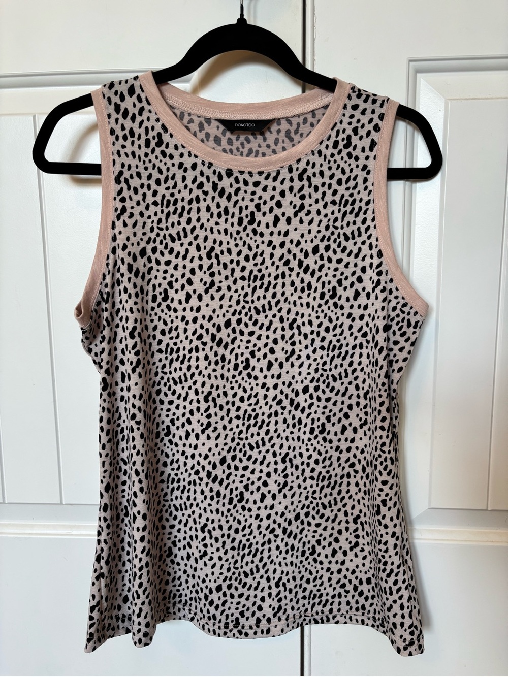 Docotoo Leopard print Sleeveless Tank Top Size S
